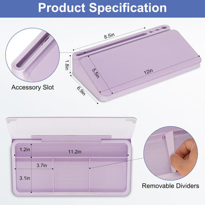 Glass Desk Whiteboard Small Dry Erase Board, White