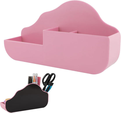 Magnetic Pen Holder,2 Pack Magnetic Dry Erase Marker Holder with Generous Compartments,Strong Magnet Storage Marker Pen Pencil Organizer for Refrigerator,Whiteboard,Locker Accessories