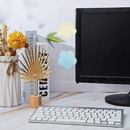 4 Pieces Monitor Memo Board for Computer Transparent Acrylic