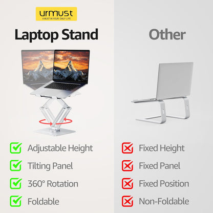 360° Rotating Laptop Stand for Desk fit 10-17" Device