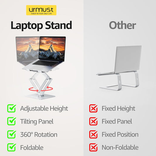 360° Rotating Laptop Stand for Desk fit 10-17" Device