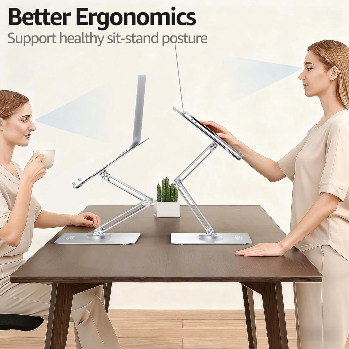 360° Rotating Laptop Stand for Desk fit 10-17" Device
