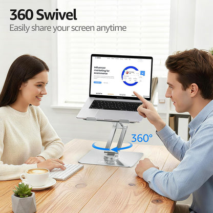 360° Rotating Laptop Stand for Desk fit 10-17" Device