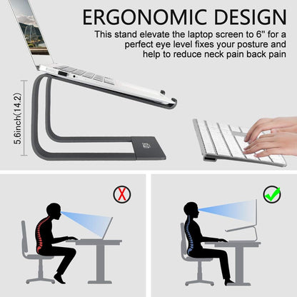 360° Rotating Laptop Stand for Desk fit 10-17" Device