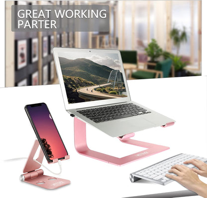 360° Rotating Laptop Stand for Desk fit 10-17" Device