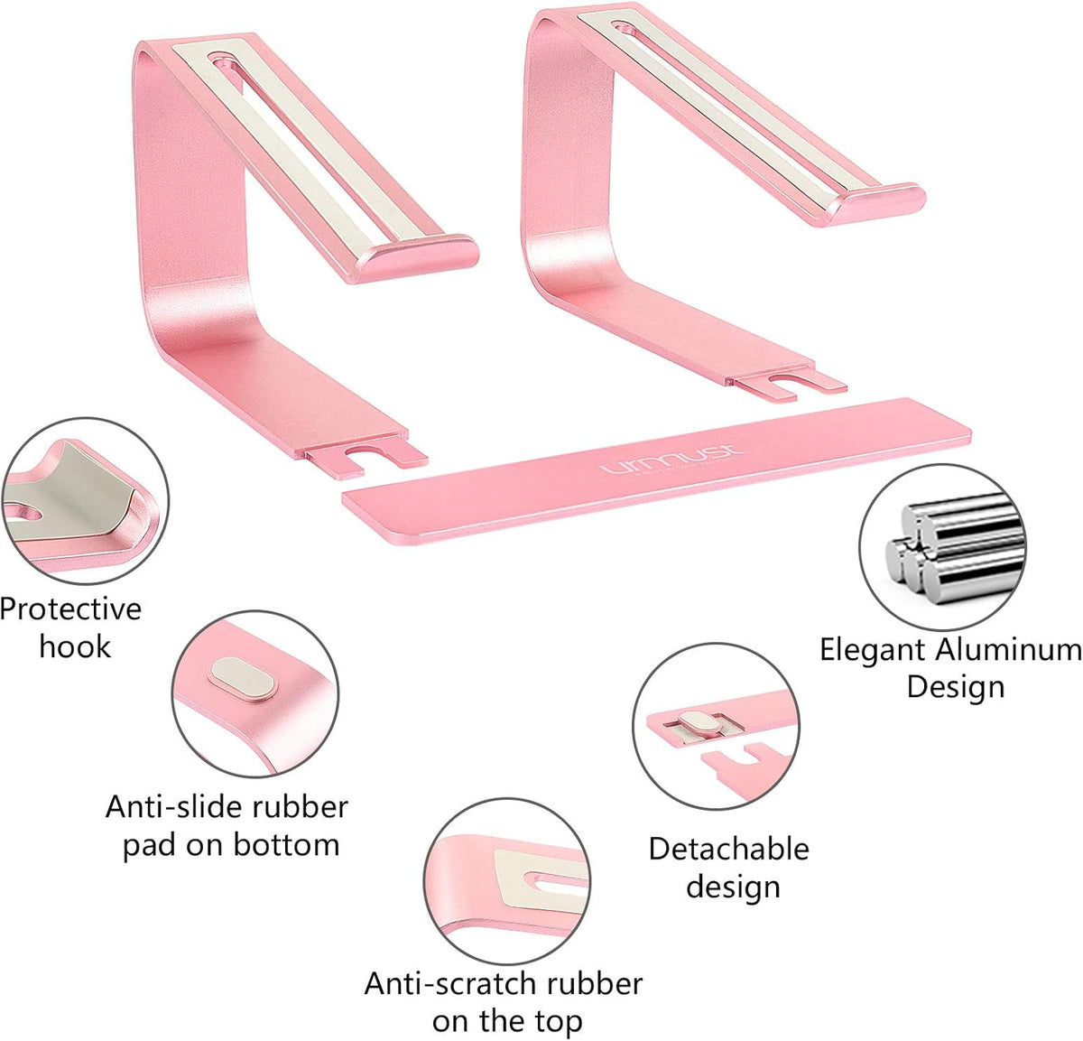 360° Rotating Laptop Stand for Desk fit 10-17" Device
