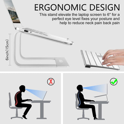 360° Rotating Laptop Stand for Desk fit 10-17" Device