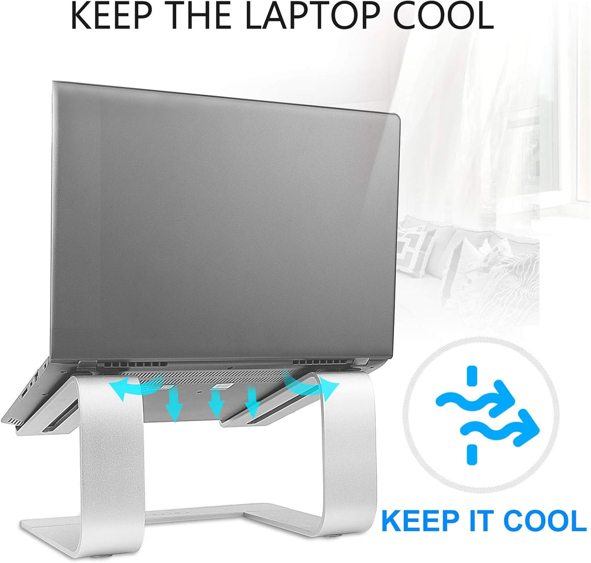 360° Rotating Laptop Stand for Desk fit 10-17" Device