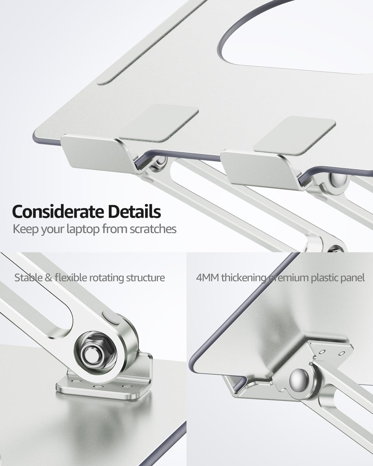 360° Rotating Laptop Stand for Desk fit 10-17" Device