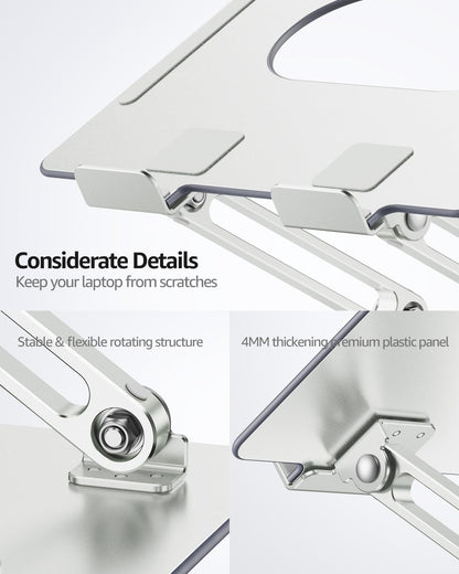 360° Rotating Laptop Stand for Desk fit 10-17" Device