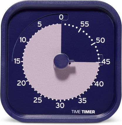 MOD - Home Edition - Individual Sized 60 Minute Visual Countdown Timer for ADHD, Adults, Students, and Pomodoro with Silent Operation (Metallic Midnight)
