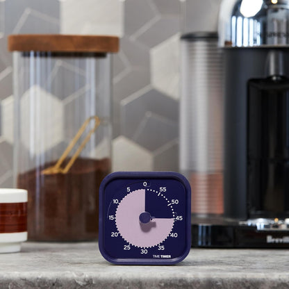 MOD - Home Edition - Individual Sized 60 Minute Visual Countdown Timer for ADHD, Adults, Students, and Pomodoro with Silent Operation (Metallic Midnight)