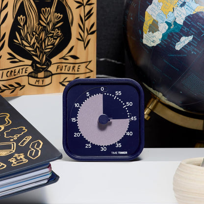 MOD - Home Edition - Individual Sized 60 Minute Visual Countdown Timer for ADHD, Adults, Students, and Pomodoro with Silent Operation (Metallic Midnight)