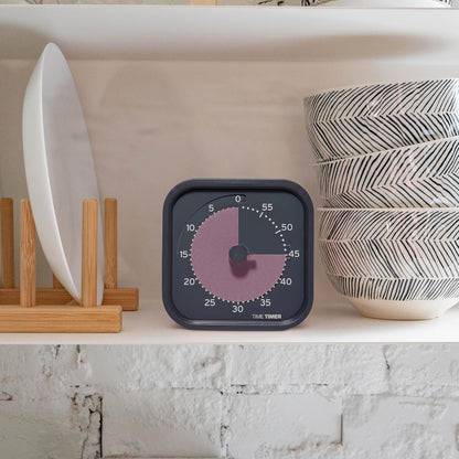MOD - Home Edition - Individual Sized 60 Minute Visual Countdown Timer for ADHD, Adults, Students, and Pomodoro with Silent Operation (Metallic Midnight)