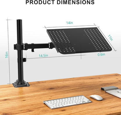 Adjustable Laptop Desk Mount for 17 inch Notebook or 32 inch Screen