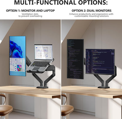 Adjustable Laptop Desk Mount for 17 inch Notebook or 32 inch Screen