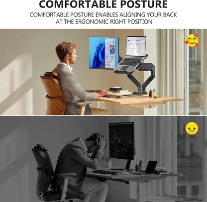 Adjustable Laptop Desk Mount for 17 inch Notebook or 32 inch Screen