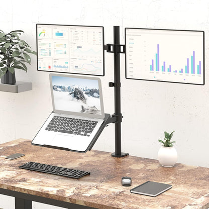 Adjustable Laptop Desk Mount for 17 inch Notebook or 32 inch Screen