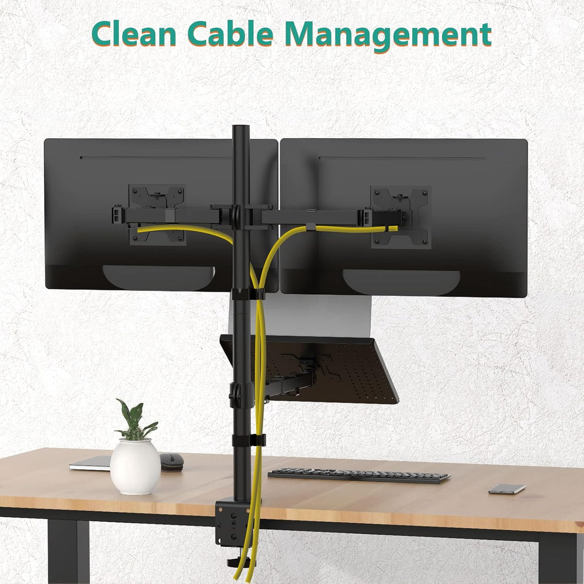 Adjustable Laptop Desk Mount for 17 inch Notebook or 32 inch Screen