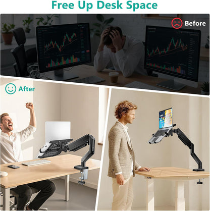 Adjustable Laptop Desk Mount for 17 inch Notebook or 32 inch Screen
