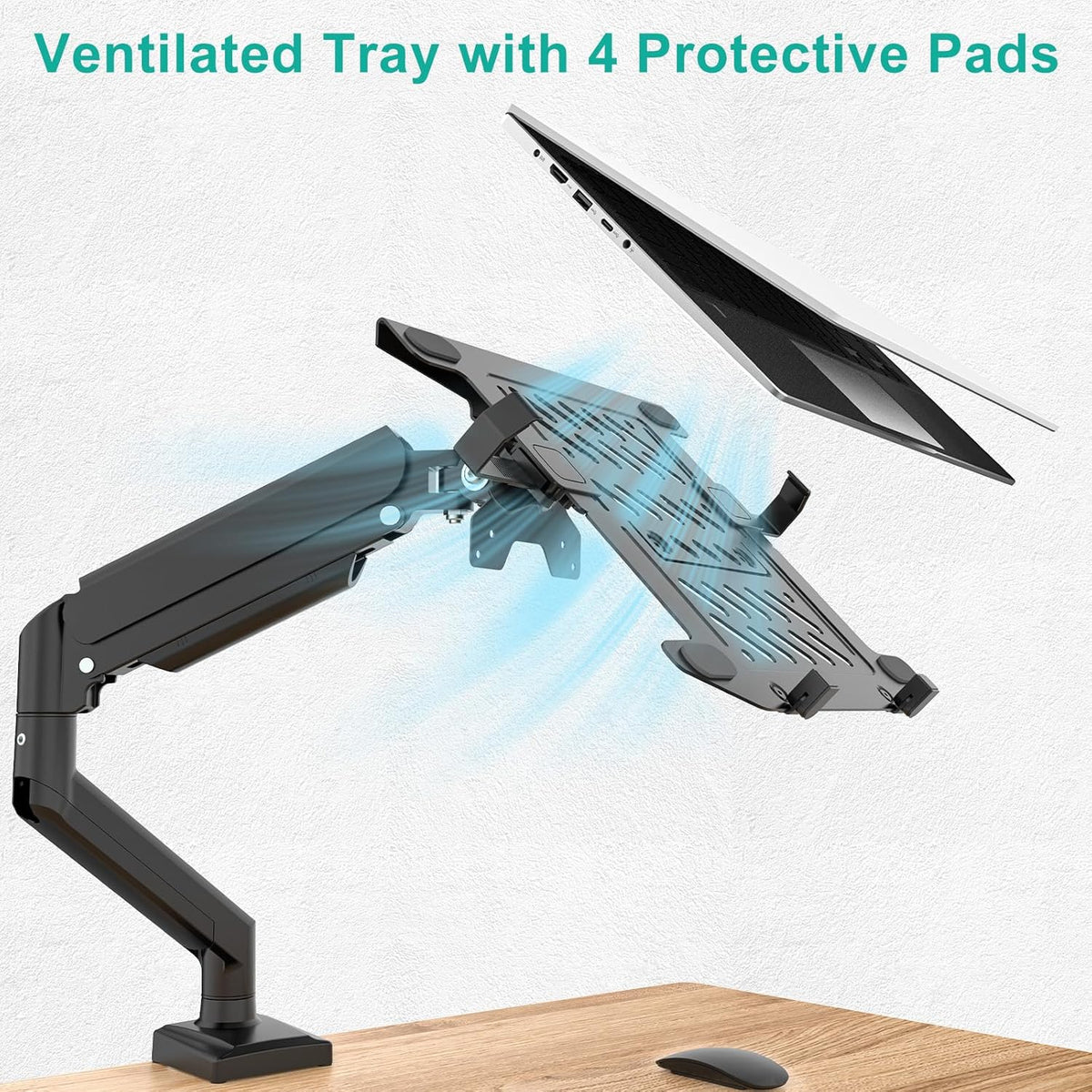 Adjustable Laptop Desk Mount for 17 inch Notebook or 32 inch Screen