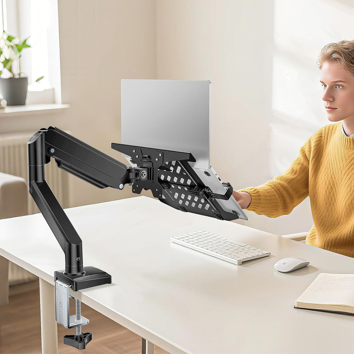 Adjustable Laptop Desk Mount for 17 inch Notebook or 32 inch Screen