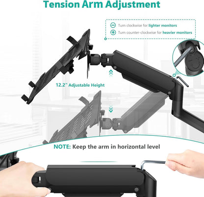 Adjustable Laptop Desk Mount for 17 inch Notebook or 32 inch Screen