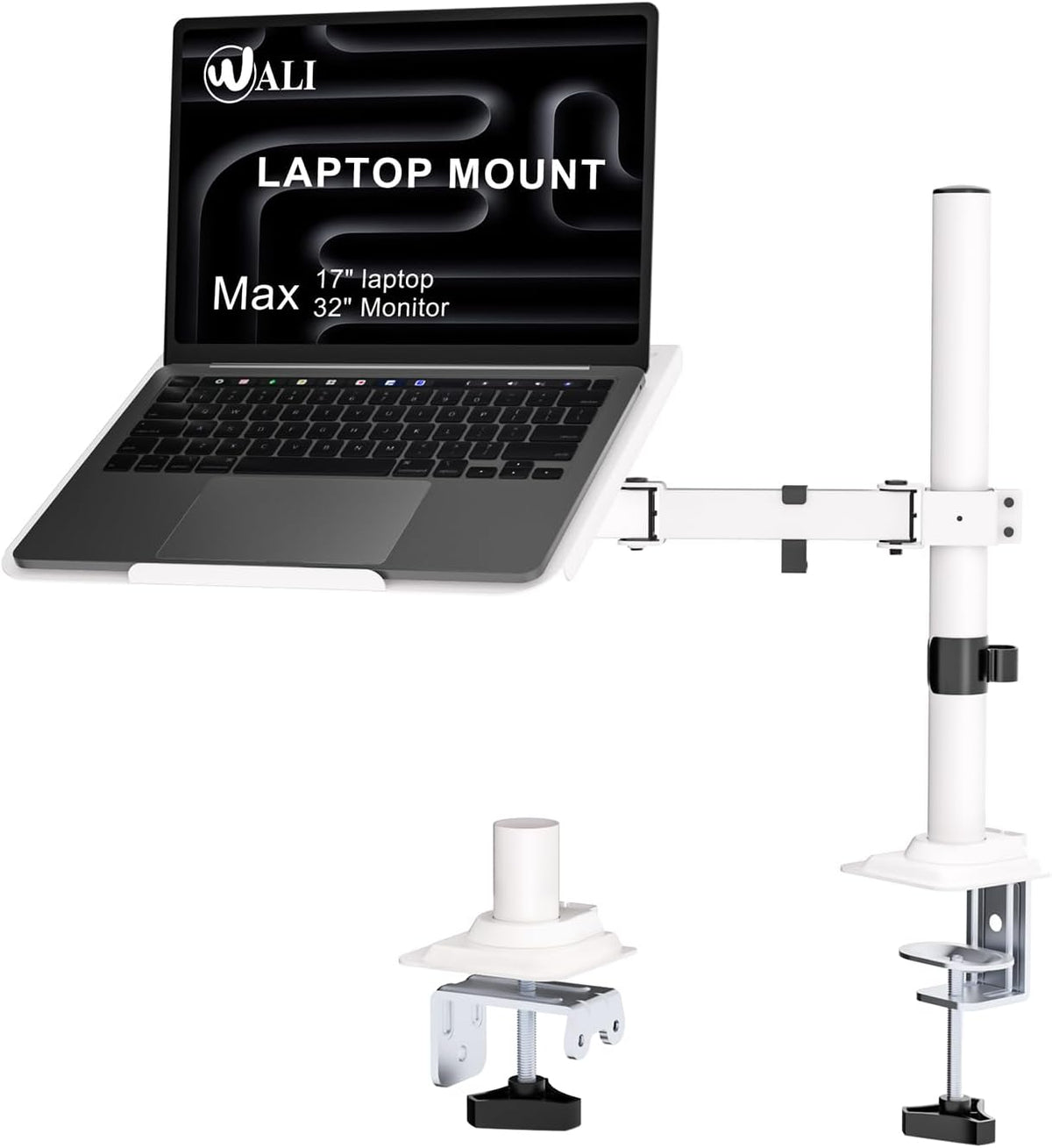 Adjustable Laptop Desk Mount for 17 inch Notebook or 32 inch Screen