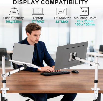Adjustable Laptop Desk Mount for 17 inch Notebook or 32 inch Screen