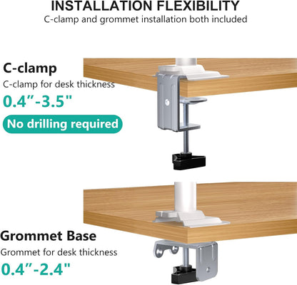 Adjustable Laptop Desk Mount for 17 inch Notebook or 32 inch Screen
