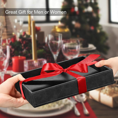 Valet Tray Desk Organizer PU Leather Catchall