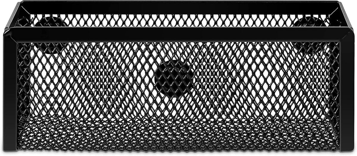 Mesh Pen Holder and Desktop Desk Organizer, Office Caddy Storage for Writing Utensils, 9.1 x 5.9 x 5.5 inches, Black