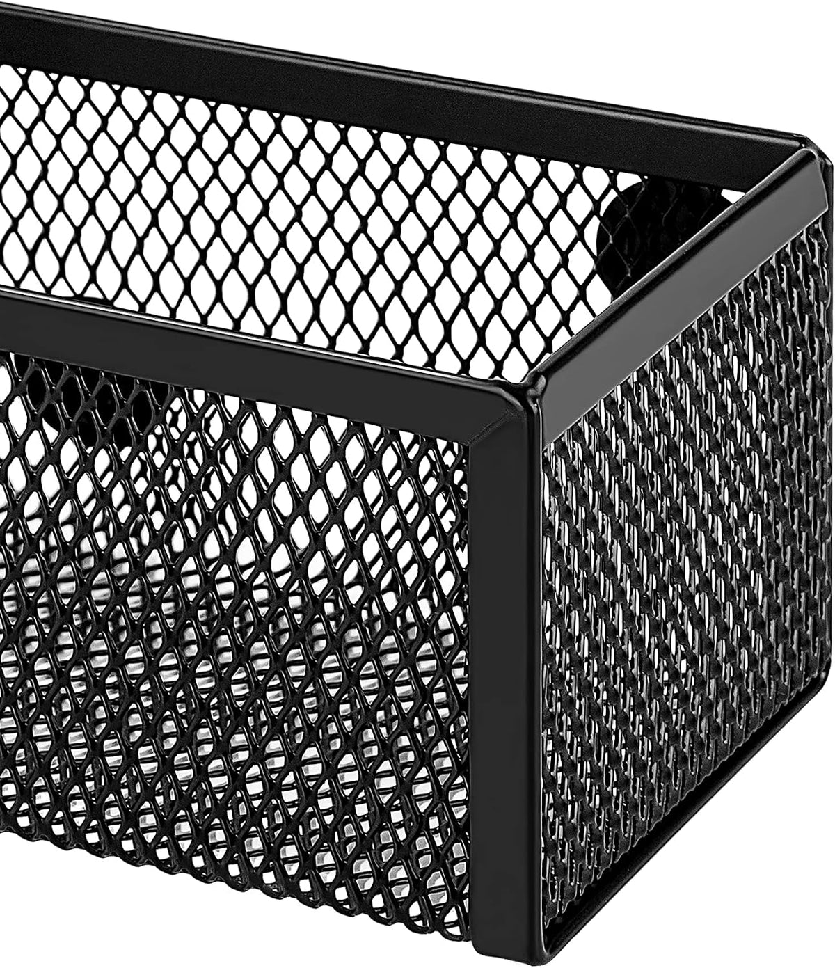 Mesh Pen Holder and Desktop Desk Organizer, Office Caddy Storage for Writing Utensils, 9.1 x 5.9 x 5.5 inches, Black
