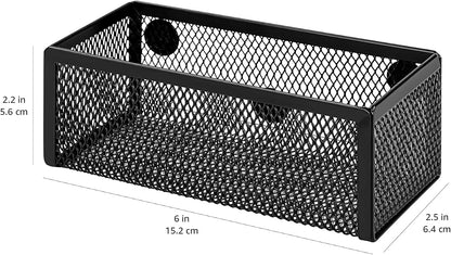 Mesh Pen Holder and Desktop Desk Organizer, Office Caddy Storage for Writing Utensils, 9.1 x 5.9 x 5.5 inches, Black