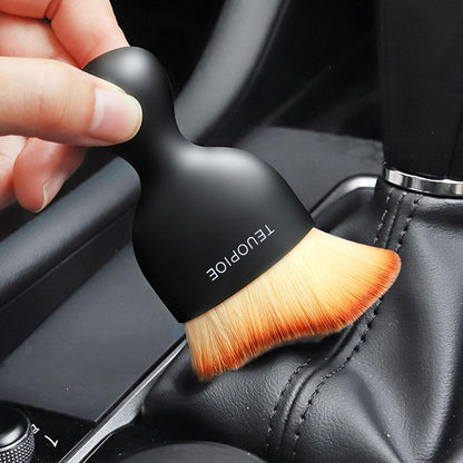 Car Detailing Brush for Interior Dusting and Air Vents, Brown