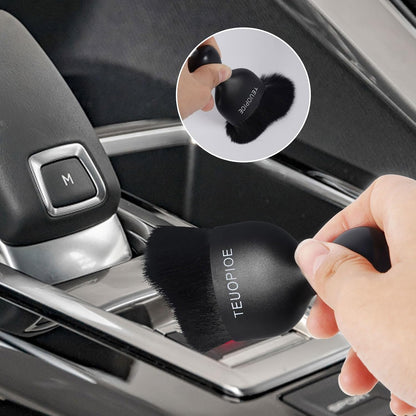 Car Detailing Brush for Interior Dusting and Air Vents, Brown