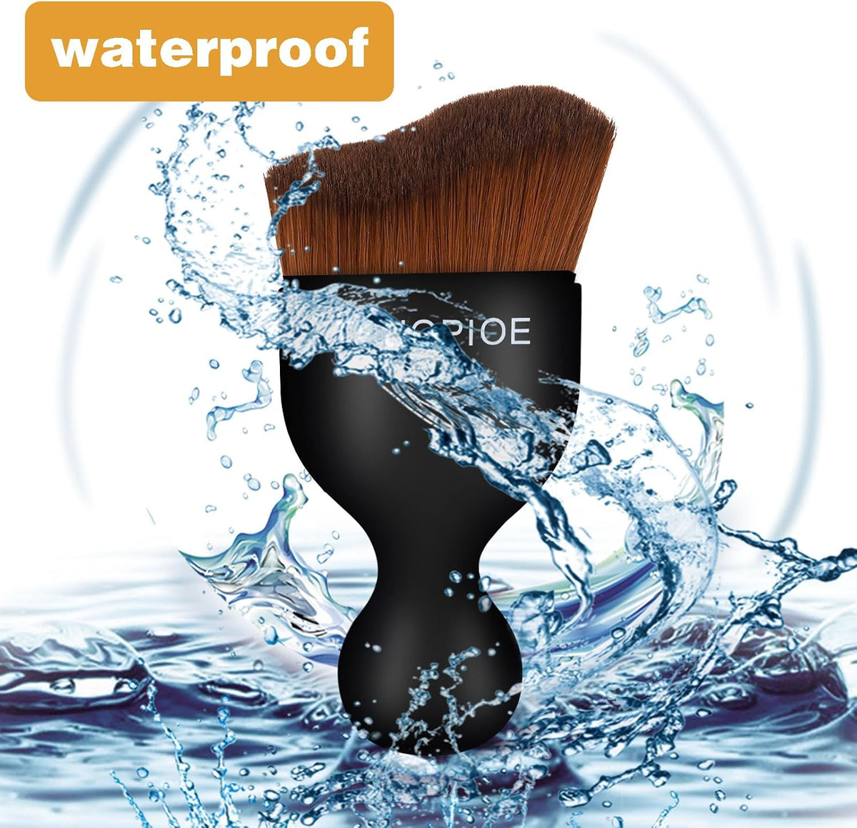 Car Detailing Brush for Interior Dusting and Air Vents, Brown