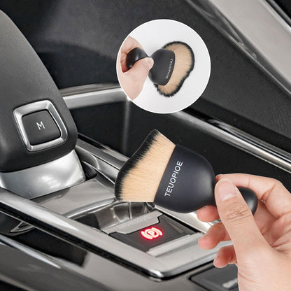 Car Detailing Brush for Interior Dusting and Air Vents, Brown