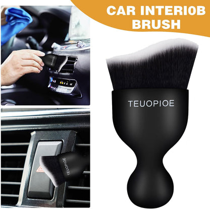Car Detailing Brush for Interior Dusting and Air Vents, Brown