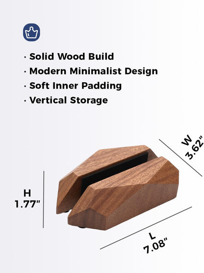 Adjustable Vertical Laptop Stand, MacBook Holder with Wood, Wooden Laptop Stand, Vertical Laptop Holder for Desk, Width Adjustable Dock Fits All MacBook/Surface Pro