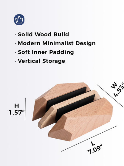 Adjustable Vertical Laptop Stand, MacBook Holder with Wood, Wooden Laptop Stand, Vertical Laptop Holder for Desk, Width Adjustable Dock Fits All MacBook/Surface Pro