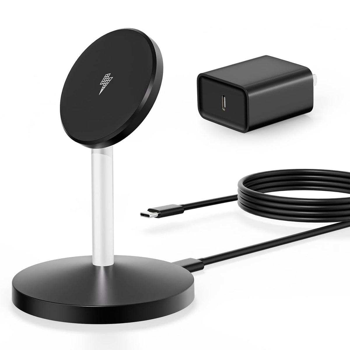 Magnetic Wireless Mag Safe Charger iPhone Stand,Magnet Wireless iPhone Charger Stand 6FT Fast Mag-Safe Charging Station Pad for Apple iPhone 16 Pro Max/16/16 Plus/15 Pro Max/14/13/12,AirPods Pro 2/3/4