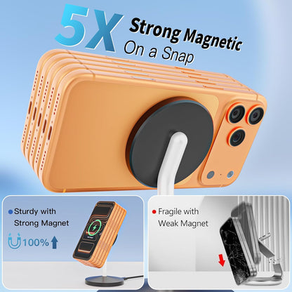Magnetic Wireless Mag Safe Charger iPhone Stand,Magnet Wireless iPhone Charger Stand 6FT Fast Mag-Safe Charging Station Pad for Apple iPhone 16 Pro Max/16/16 Plus/15 Pro Max/14/13/12,AirPods Pro 2/3/4
