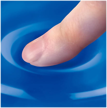 Fellowes Gel Wrist Rest - Crystals, Blue - 2.3quot; x 18.5quot; x 0.6quot; - Blue - Gel, Polyurethane, Rubber