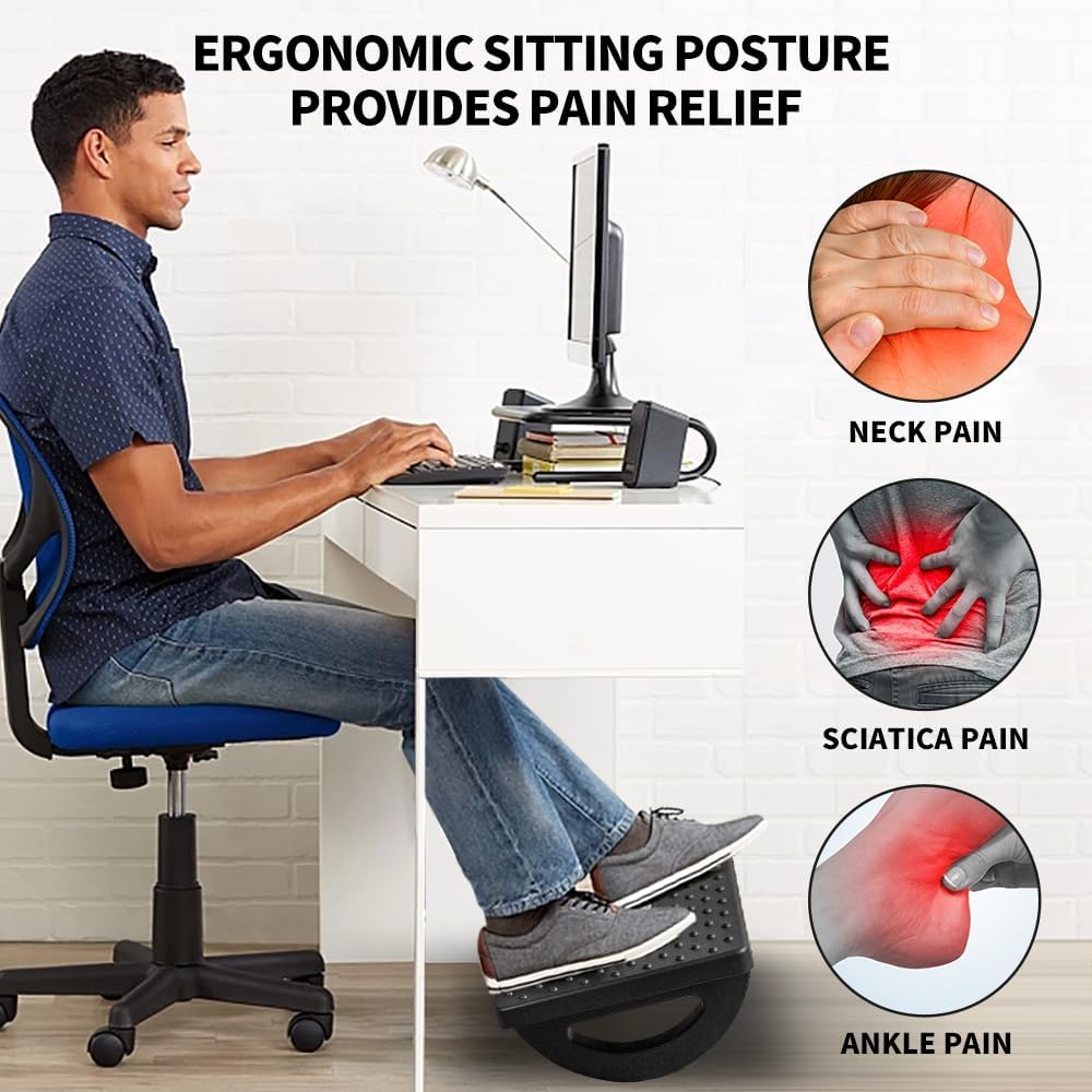 Foot Rest Under Desk at Work, Foot Stools for Under Office Desk