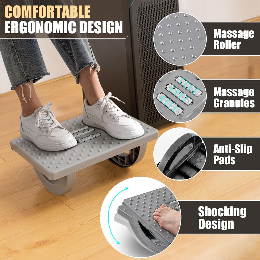 Foot Rest Under Desk at Work, Foot Stools for Under Office Desk