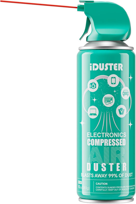 Compressed Air Duster Can for Electronics - 10oz Keyboard Cleaner Air Spray for Computer Cleaning, 1PCS
