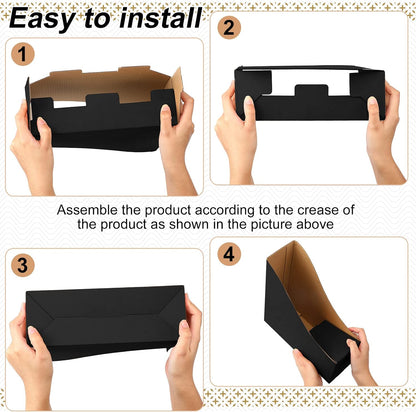 24 Pcs Magazine Files Cardboard Holders,Classic,Black