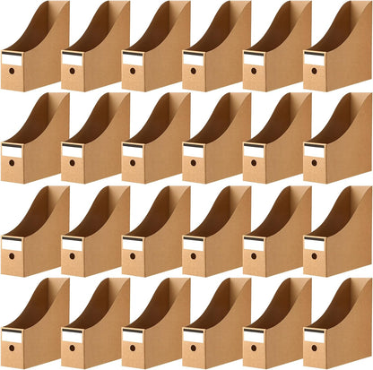 24 Pcs Magazine Files Cardboard Holders,Classic,Black