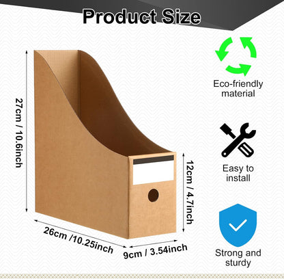 24 Pcs Magazine Files Cardboard Holders,Classic,Black